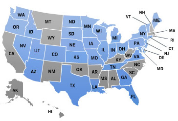 Umbrella Coverage Availability Map